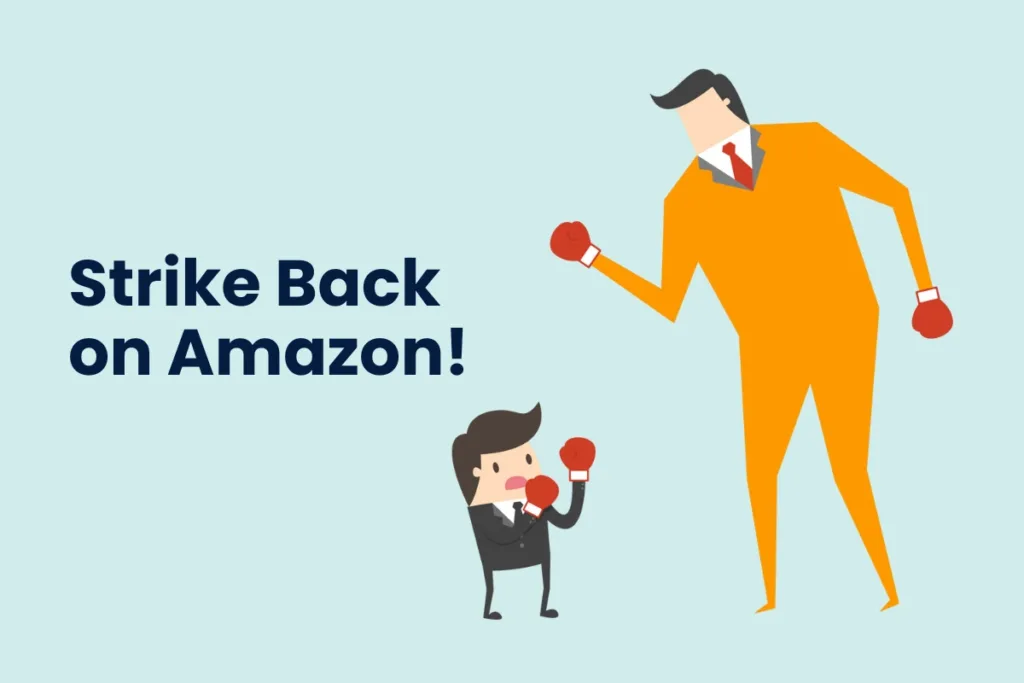 Image depicting a frustrated amazon seller, seeking strategies to combat unfair competition on Amazon.